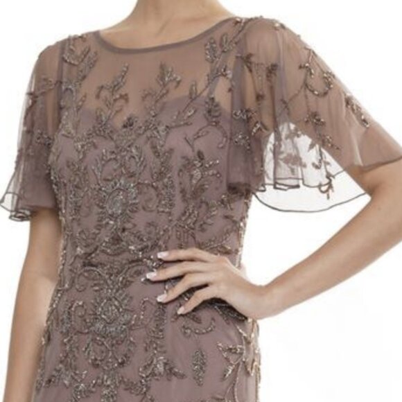 Marsoni by Colors MV1281 - Flutter Sleeve Evening Dress marsoni by colors - Picture 3 of 7